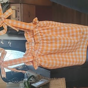 Cute tie at shoulder summer top